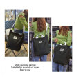 Large Capacity Hobo Bag Handbag Canvas Shopping Bag With Zipper And Multiple Pockets For Women